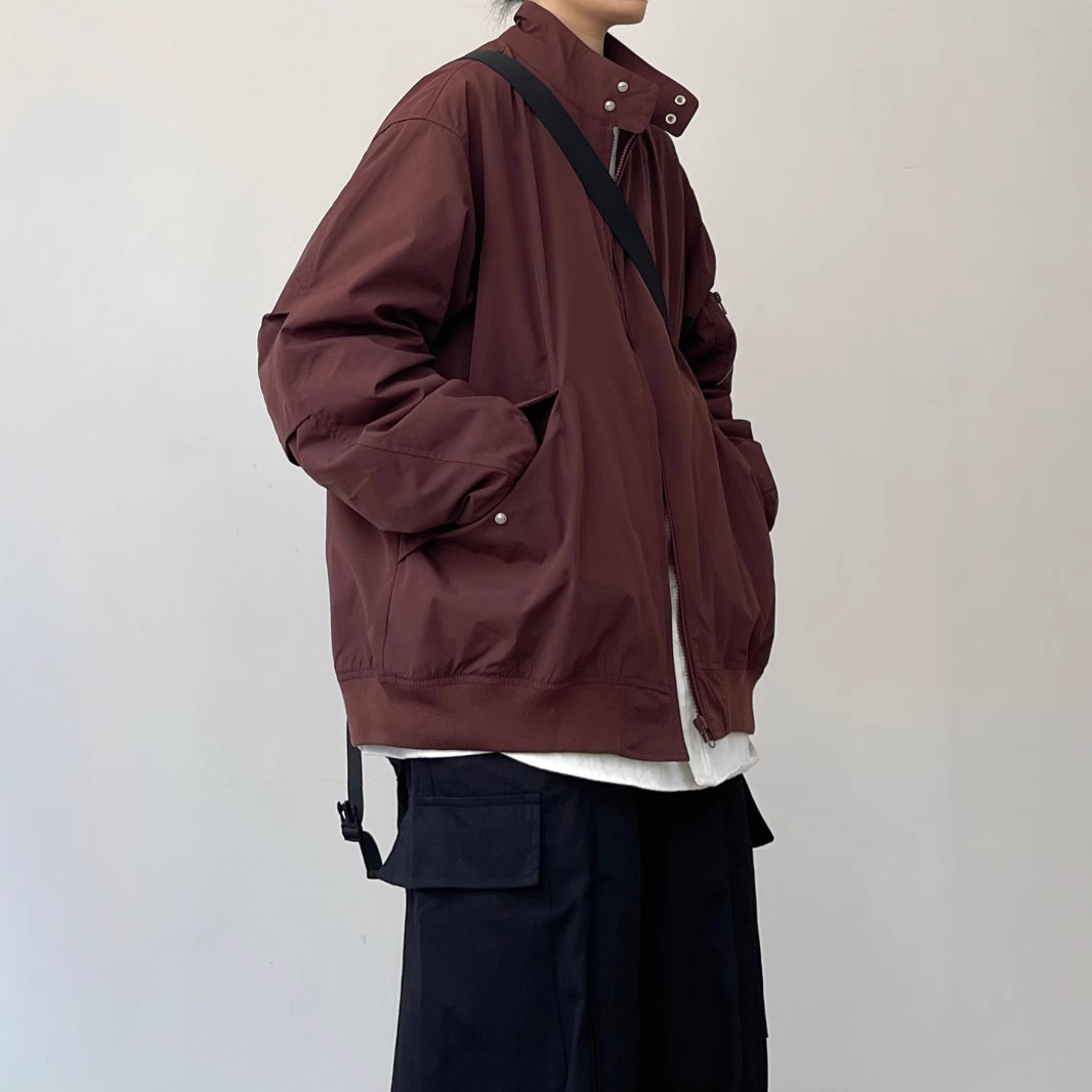 Vintage Zipper - เสื้อแจ็คเก็ต Unsiex 2026 รุ่นใหม่ ฤดูใบไม้ผลิ/ฤดูใบไม้ร่วง สไตล์ญี่ปุ่นวินเทจ