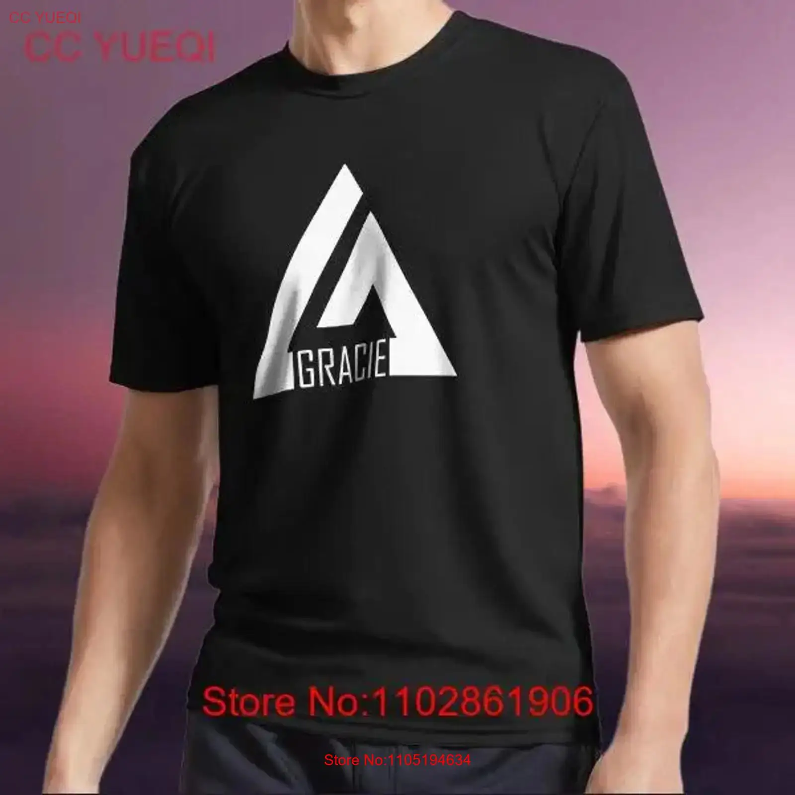 Vintage Fashion Logo - เสื้อยืดใหม่ BJJ Gracie Active Logo สไตล์อเมริกัน