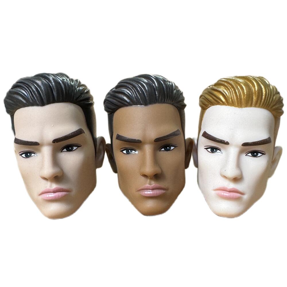 Vintage Fashion Toys - หัวตุ๊กตาผู้ชายแฟชั่นวินเทจสไตล์ยุโรป หัวเจ้าชายสำหรับตัวต่อขนาด 1/6 ของเล่น DIY สำหรับเด็ก