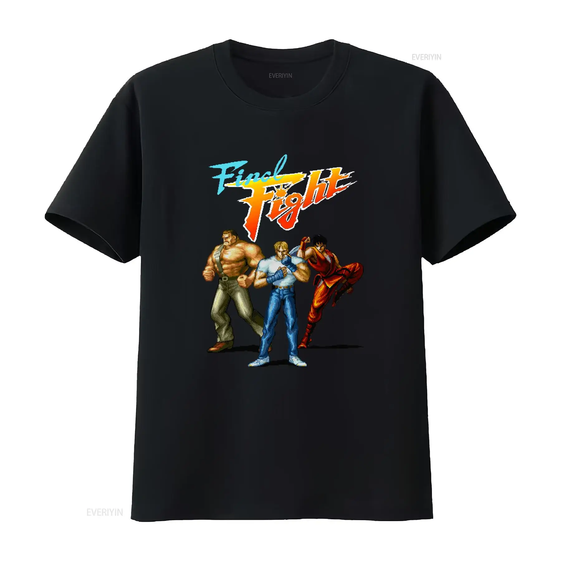 Vintage Fashion Video - เสื้อยืดลายวินเทจ SNES Arcade Final Fight Box