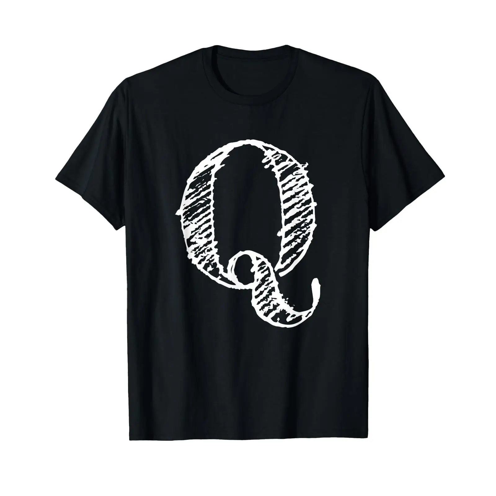 Vintage Fashion Font - ตัวอักษร Q แบบหนา ตัวอักษรตกแต่งแบบตัวใหญ่ เสื้อยืดวินเทจ ล้างทำความสะอาดได้