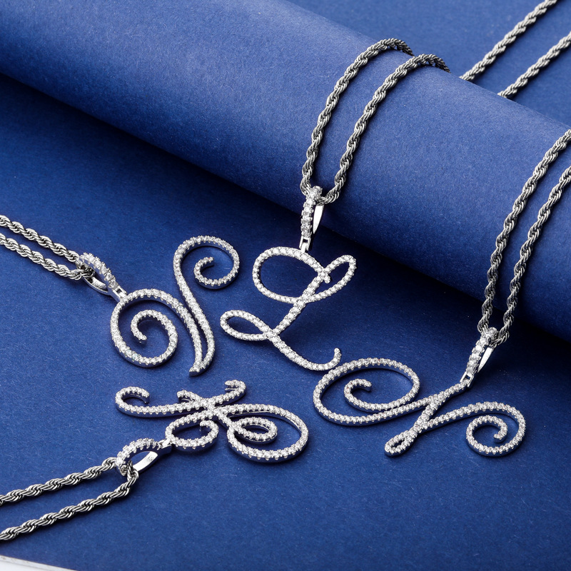 จี้ตัวอักษรภาษาอังกฤษแบบตัวเขี - Vintage Fashion Font บทวิจารณ์และราคา