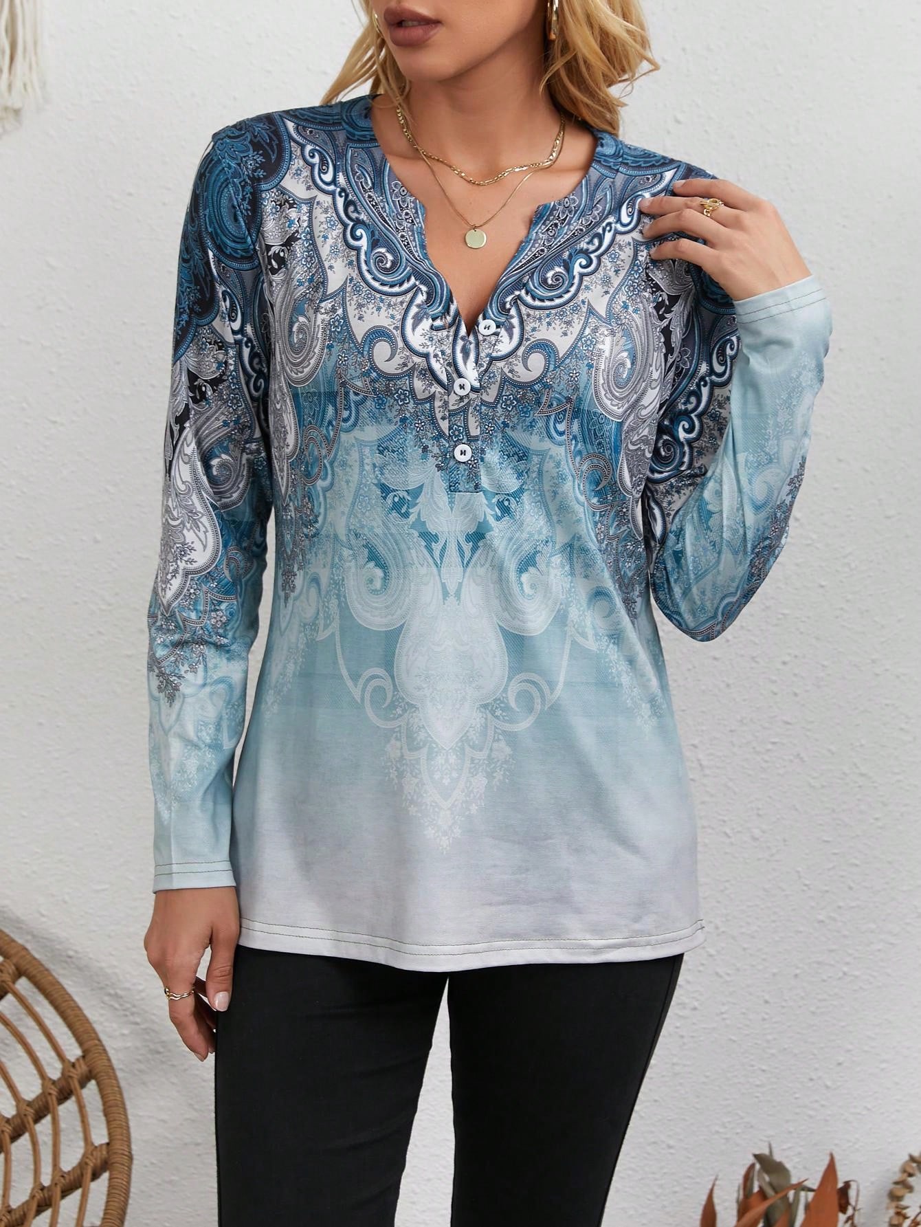 เสื้อสไตล์ชาติพันธุ์สำหรับผู้ห - Vintage Fashion Style บทวิจารณ์และราคา
