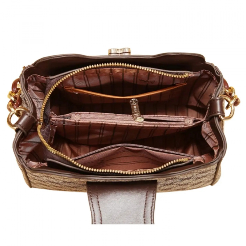 กระเป๋าสะพายไหล่พิมพ์ลายตัวอัก - Vintage Fashion Women บทวิจารณ์และราคา