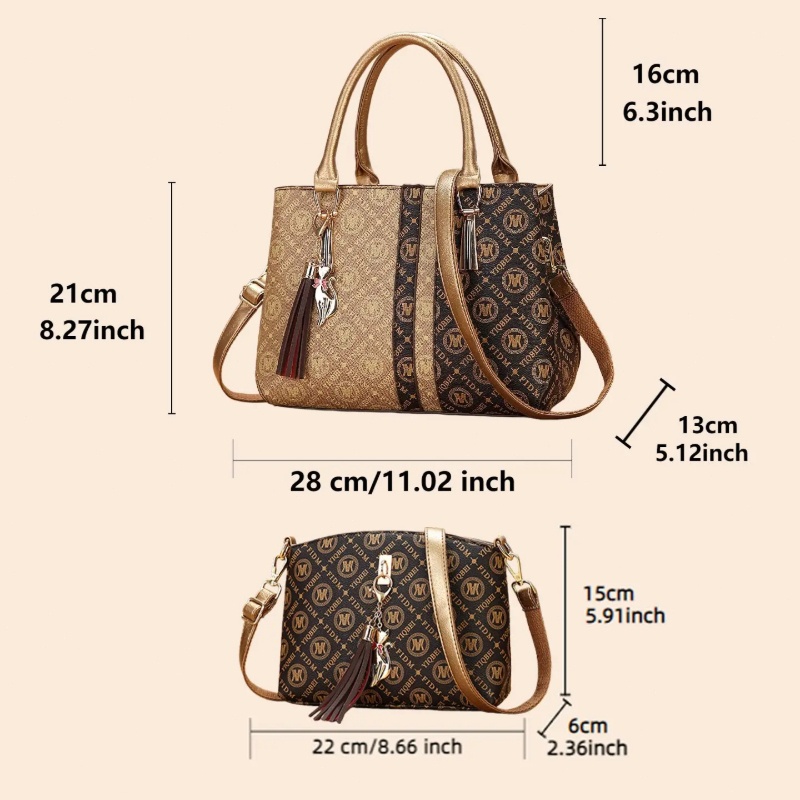 ชุดกระเป๋าถือสตรีพร้อมกระเป๋าส - Vintage Zipper บทวิจารณ์และราคา