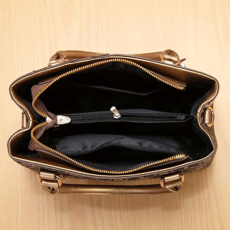 ชุดกระเป๋าถือสตรีพร้อมกระเป๋าส - Vintage Zipper บทวิจารณ์และราคา