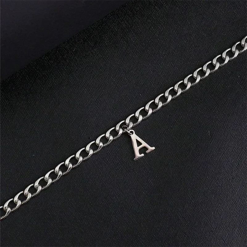 สีเงิน A-Z สร้อยข้อมือเริ่มต้น - Z Vintage Fashion บทวิจารณ์และราคา
