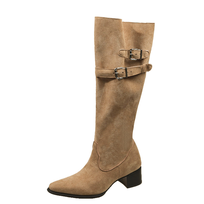 Vintage Suede ผู้หญิงกางเกงขาร - Vintage Fashion Ladies บทวิจารณ์และราคา