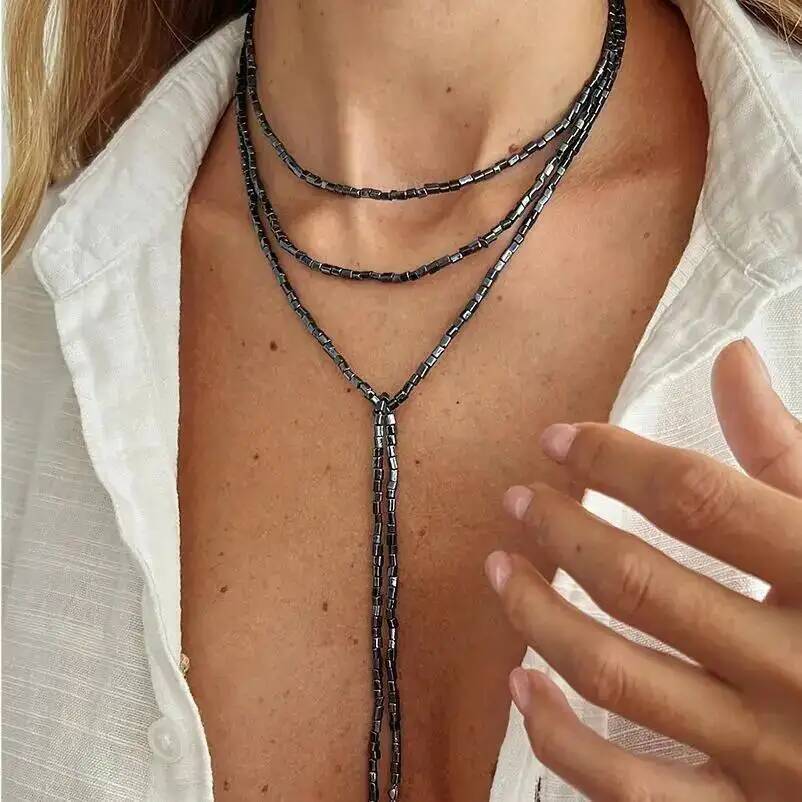 สร้อยคอโชคเกอร์ทรงเรขาคณิตเรีย - Z Vintage Fashion บทวิจารณ์และราคา