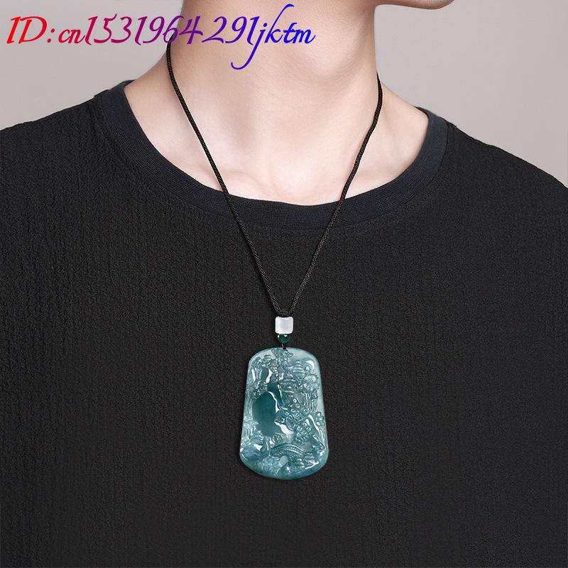 จี้สร้อยคอหยกพม่าแท้ลายวิวทิวท - Vintage Fashion Women บทวิจารณ์และราคา
