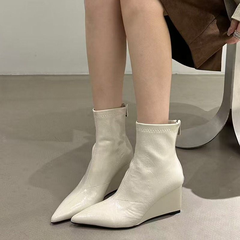 รองเท้าบูทส้นสูงสไตล์วินเทจสำห - Vintage Style Women Fashion บทวิจารณ์และราคา