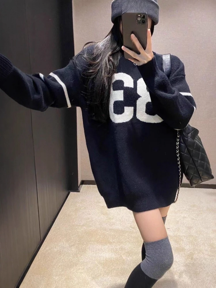 เสื้อสเวตเตอร์ถักสไตล์วินเทจ Y - Vintage Fashion Women บทวิจารณ์และราคา
