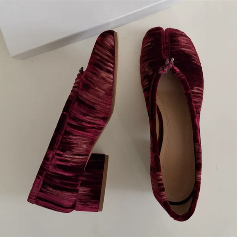 รองเท้าบัลเล่ต์ผู้หญิงแบบสวม ด - Vintage Fashion Ladies บทวิจารณ์และราคา
