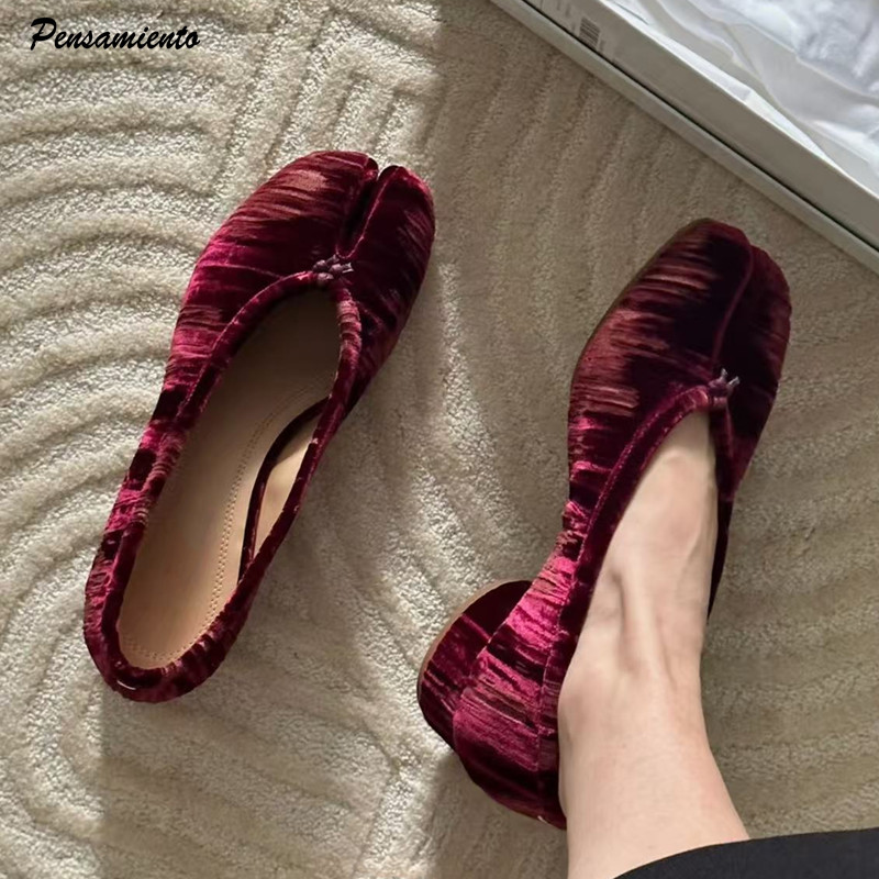 รองเท้าบัลเล่ต์ผู้หญิงแบบสวม ด - Vintage Fashion Ladies บทวิจารณ์และราคา
