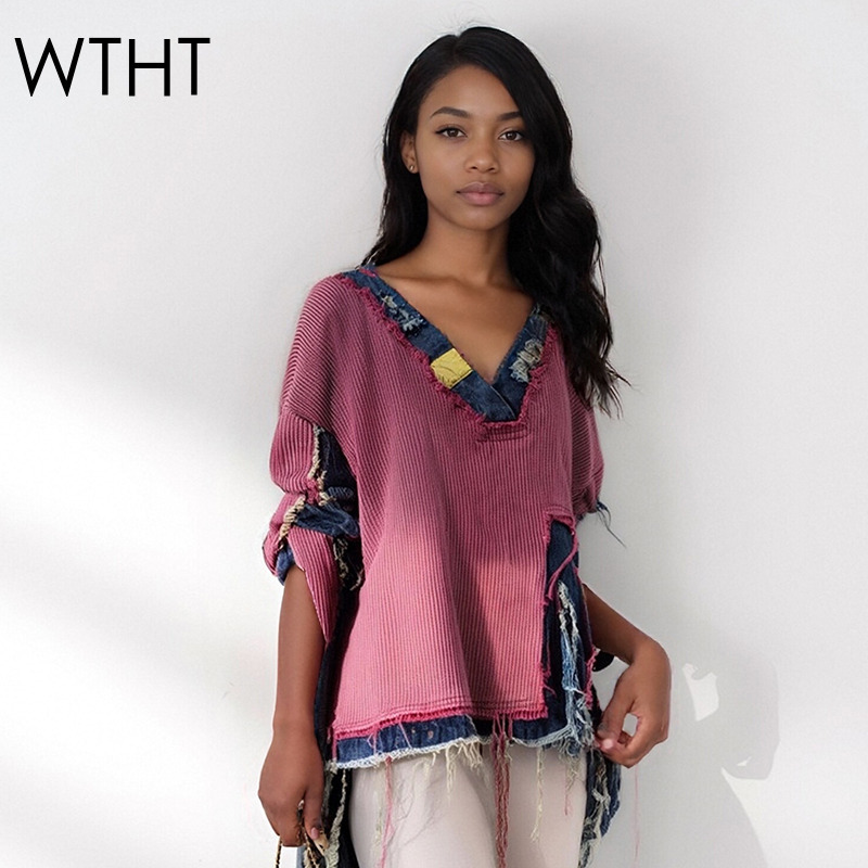 เสื้อสเวตเตอร์ผู้หญิง WTHT แฟช - Vintage Fashion Influencers บทวิจารณ์และราคา