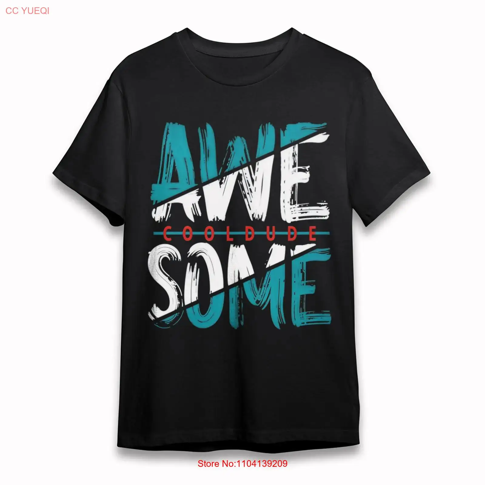 เสื้อยืดผู้ชาย ลายตัวอักษร AWE - Vintage Fashion Font บทวิจารณ์และราคา