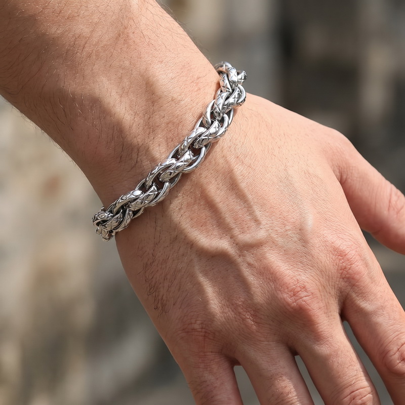 สร้อยข้อมือคิวบันแบบหนา 11 มม. - Z Vintage Fashion บทวิจารณ์และราคา