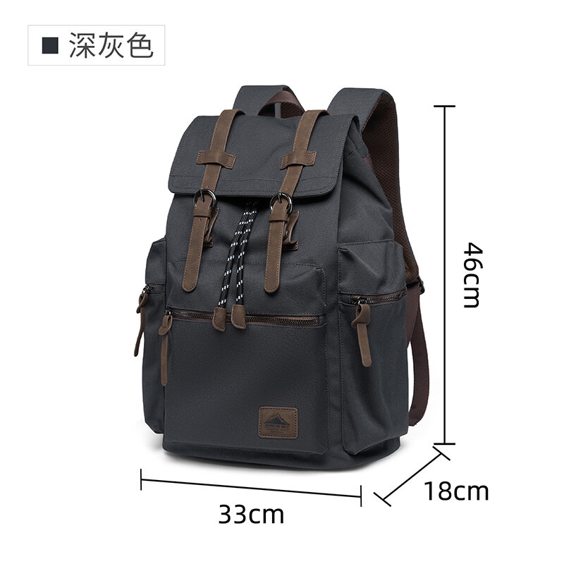 MOYYI 27L กระเป๋าเป้สะพายหลังข - Vintage Zipper บทวิจารณ์และราคา