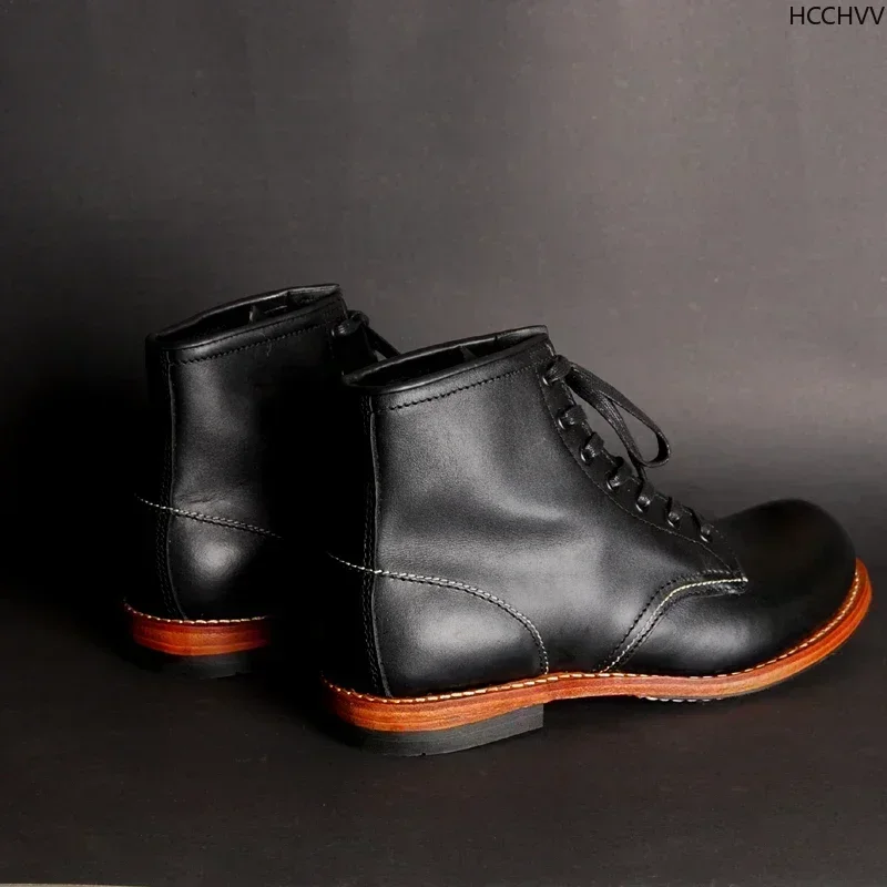 Vintage Men Goodyear-Welted ขอ - Vintage Fashion Style บทวิจารณ์และราคา