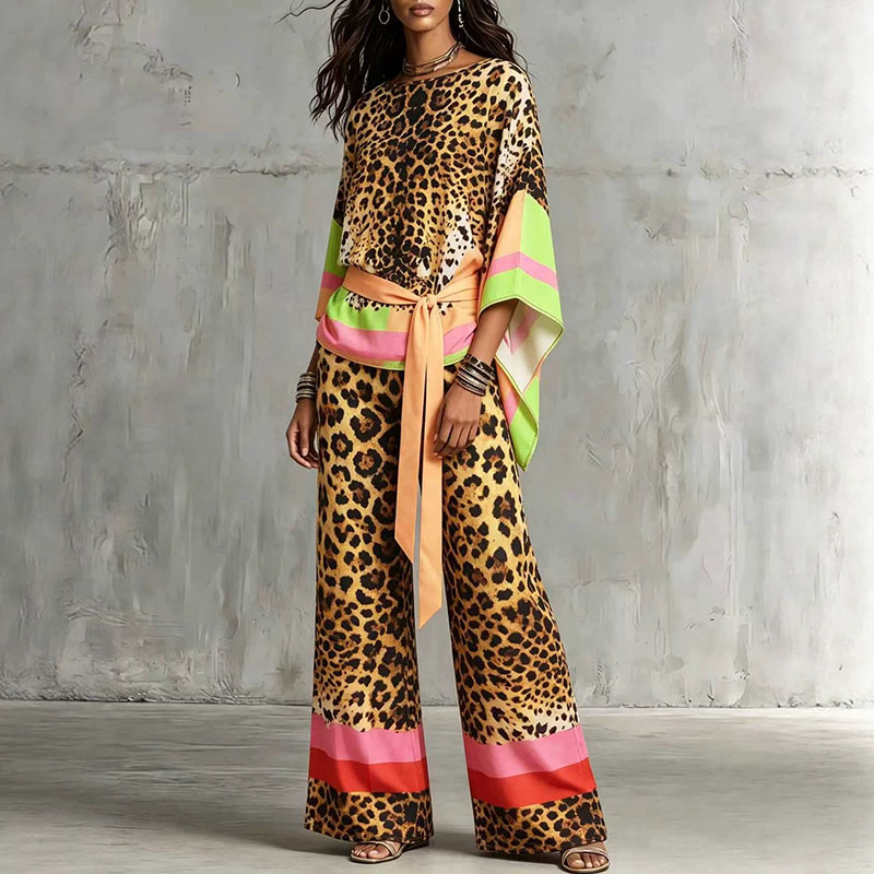 ชุดลำลองลายเสือดาวสไตล์เรโทรสำ - Vintage Fashion Retro Outfit บทวิจารณ์และราคา